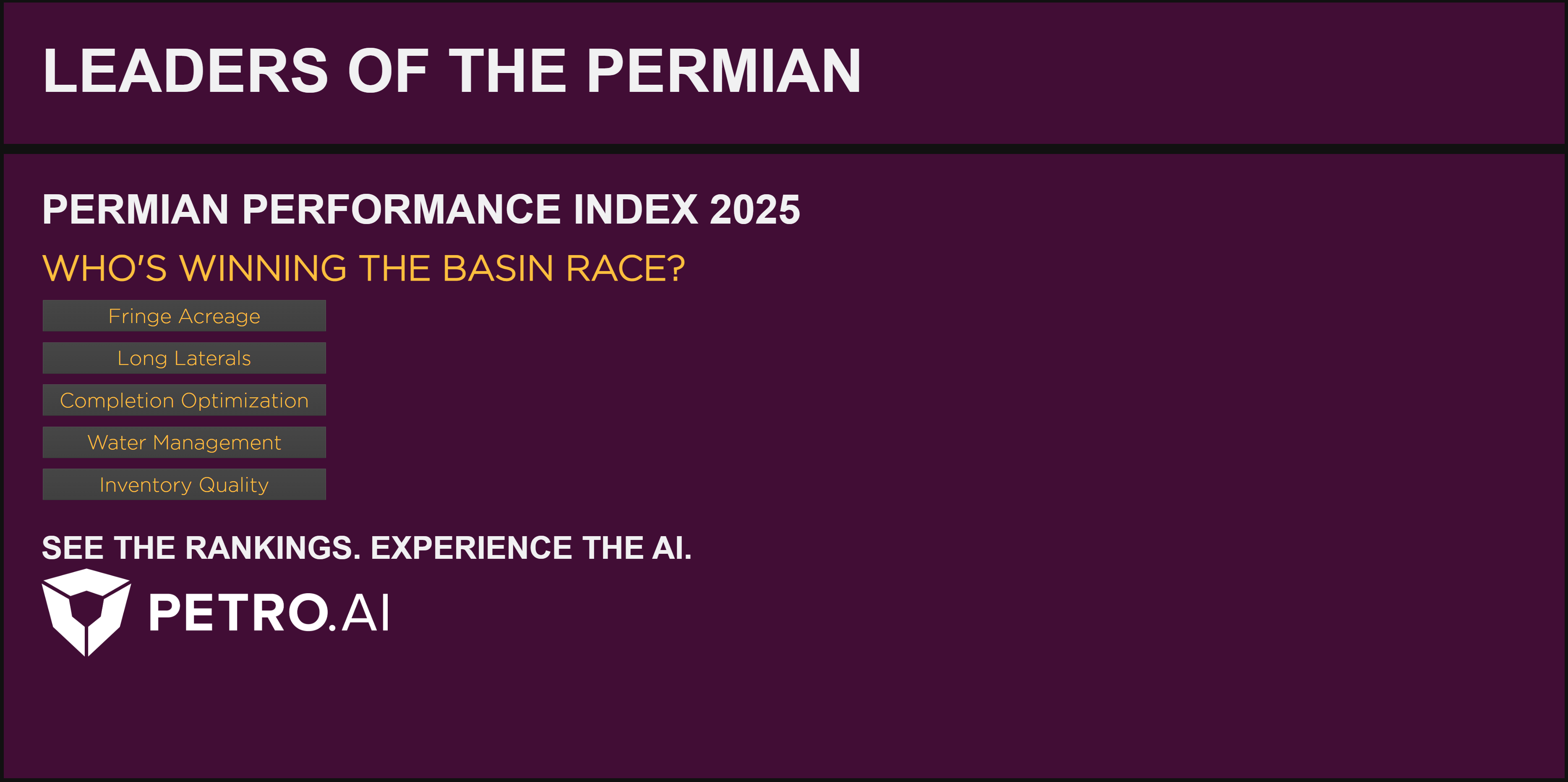 PetroAI Permian Report Screenshot